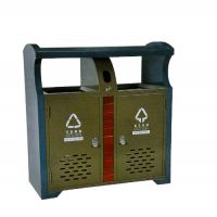 河南天祥  戶外鍍鋅二分類果皮箱量大 （小區/公園）