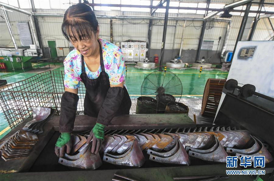 (經濟)(2)河北大城:農機配件出口訂單上半年不降反升