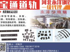 寶通道軌河北永洋鋼鐵一級(jí)代理已加入《起重匯采購(gòu)指南》!